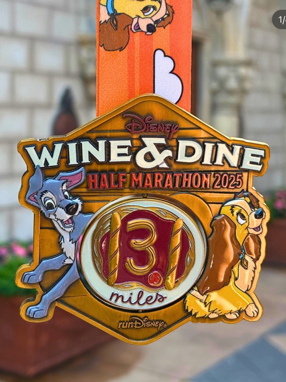RunDisney Wine & Dine Half Marathon 2025 Medal
